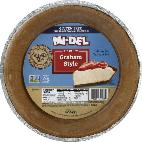 Mi del Pie Crust, Graham Style, 9 Inches