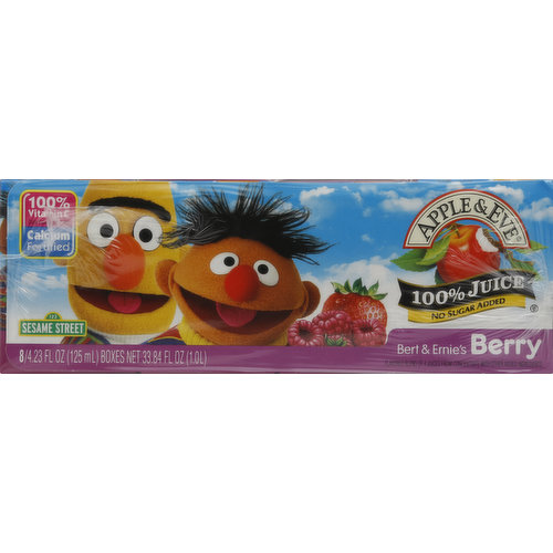 Apple & Eve 100% Juice, Berry, Bert & Ernie