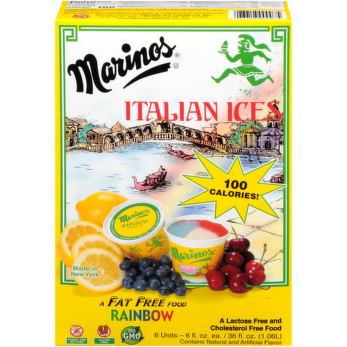 Marinos Rainbow Italian Ice