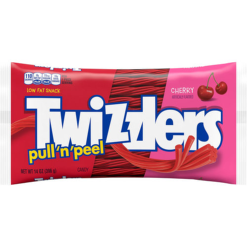 Twizzlers Candy, Cherry, Pull 'N' Peel