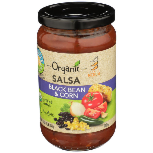 Full Circle Market Medium Black Bean & Corn Salsa