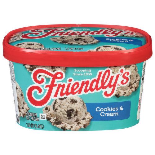 Friendly's Ice Cream, Premium, Cookies 'n Cream