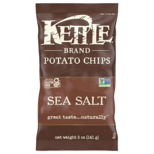 Kettle Brand Potato Chips, Sea Salt