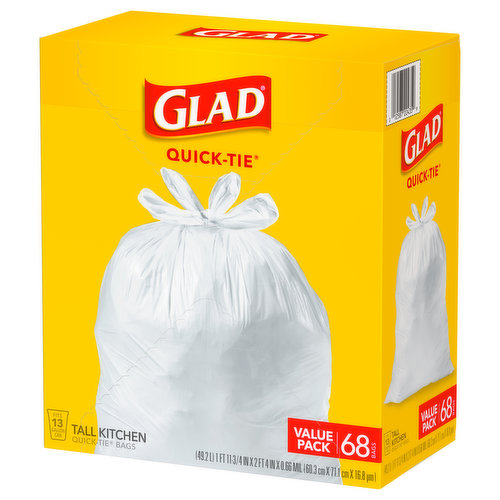 Glad Tall Kitchen Bags 40 Ea, Trash Bags