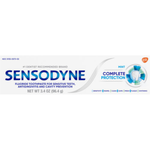 Sensodyne Toothpaste, Complete Protection, Mint