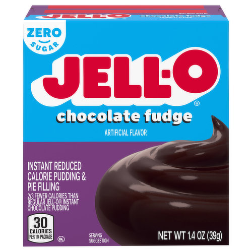 Jell-O Pudding & Pie Filling, Reduced Calorie, Chocolate Fudge, Instant