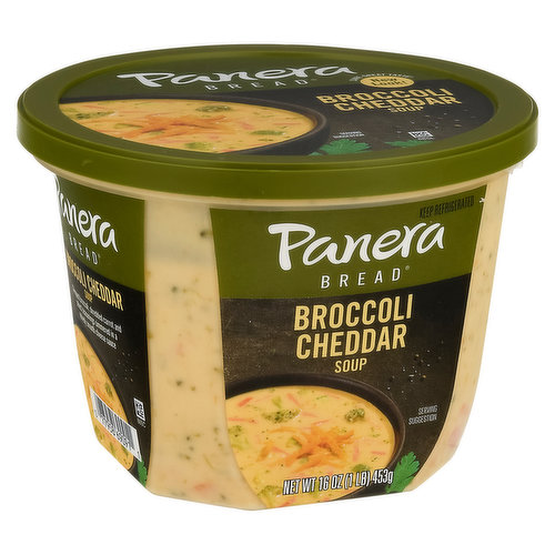 Panera Bread Broccoli Cheddar Soup, 16 OZ Soup Cup 16 oz, Deli