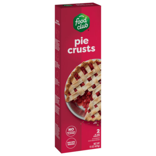 Food Club Pie Crusts, 9 Inch
