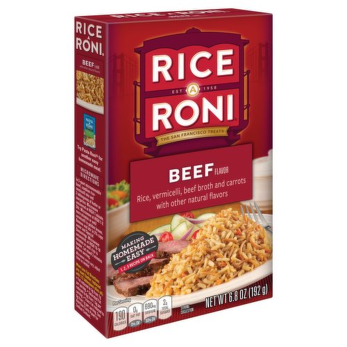 Rice-A-Roni Rice A Roni Rice Vermicelli Beef Flavor 6.8 Oz