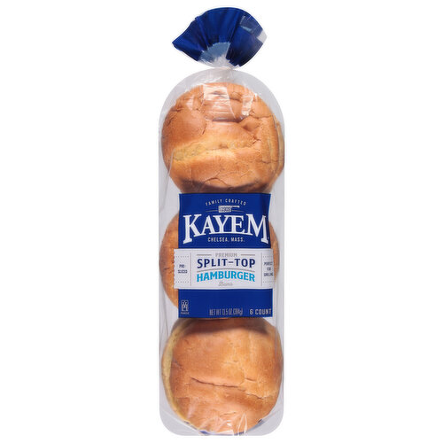 Kayem Kayem Split Top Hamburger Buns