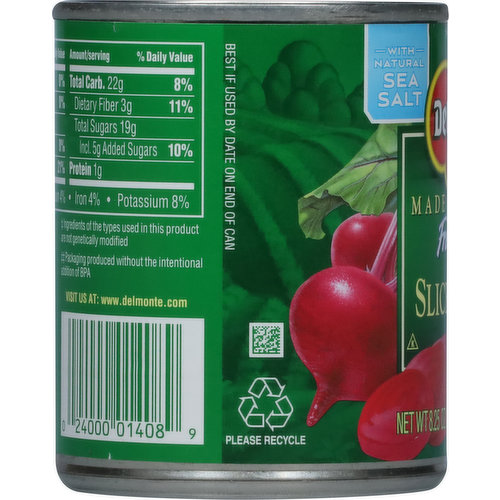 Vintage Style Del Monte Tin Cans with Fruit, Veggie Litho