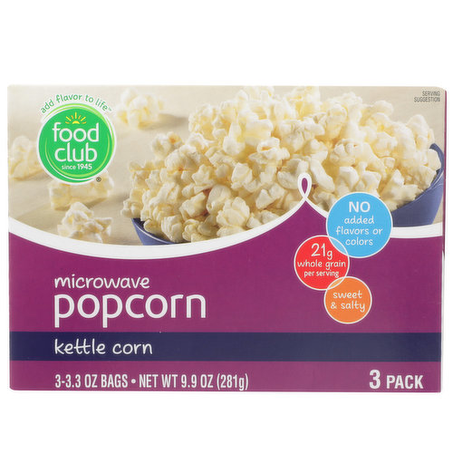 Food Club Kettle Corn Microwave Popcorn