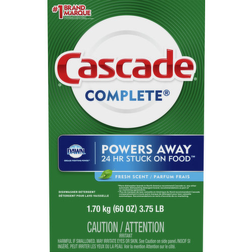 Cascade Dishwasher Detergent, Fresh Scent