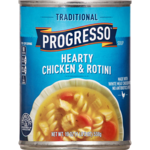 Progresso Soup, Hearty Chicken & Rotini, Traditional