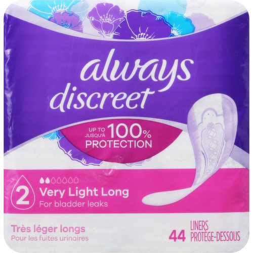 Always Liners, Very Light Long, Lightly Scented