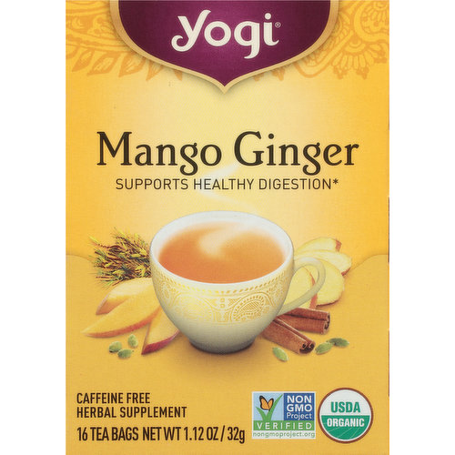Yogi Tea Bags, Mango Ginger