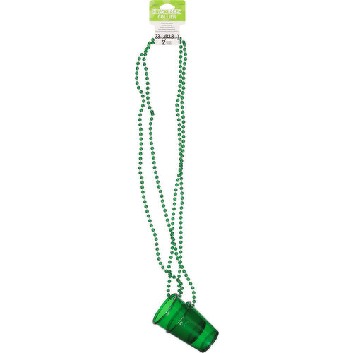 Creative Converting Necklace, St Pats Shot Glass