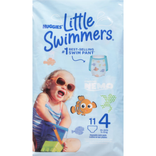 Huggies Swim Pants, Finding Nemo, 4 (24-34 lb)