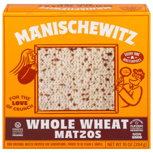 Manischewitz Matzos, Whole Wheat