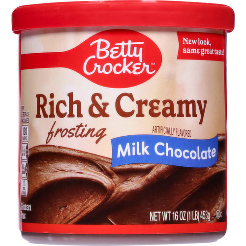 Betty Crocker Frosting, Milk Chocolate, Rich & Creamy