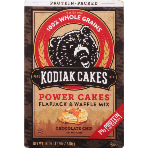 Kodiak Flapjack & Waffle Mix, Chocolate Chip, Protein-Packed