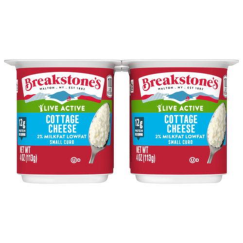 Breakstone's Cottage Cheese,  Lowfat, 2% Milkfat, Small Curd