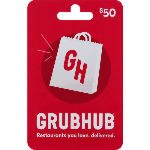 Grub Hub Gift Card, $50