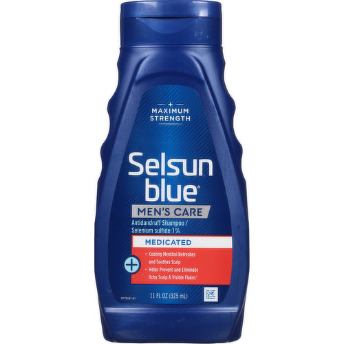 Selsun Blue Shampoo, Antidandruff, Maximum Strength, Medicated