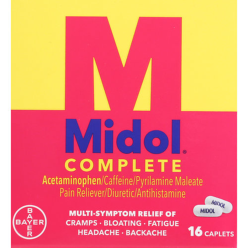 Midol Multi-Symptom Relief, Complete, Caplets