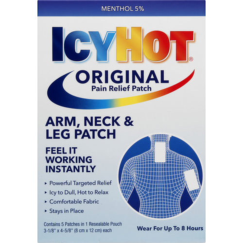 Icy Hot Pain Relief Patch, Arm, Neck & Leg