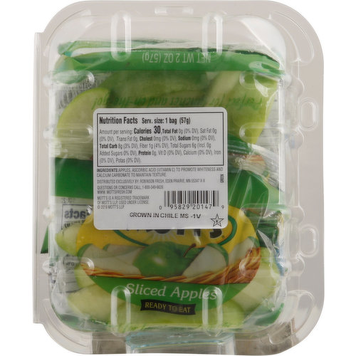 Mott's Sliced Green Apples Snack Packs, 6 pk./2 oz.