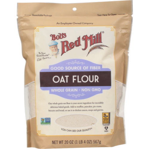 Bob's Red Mill Oat Flour, Whole Grain