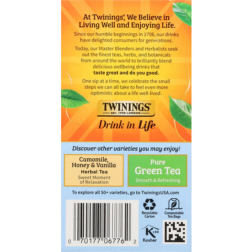 Twinings of London Pure Camomile Herbal Tea Bags, 20 count, 1.06 oz