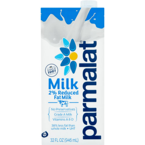 Parmalat Milk, Reduced Fat, 2%