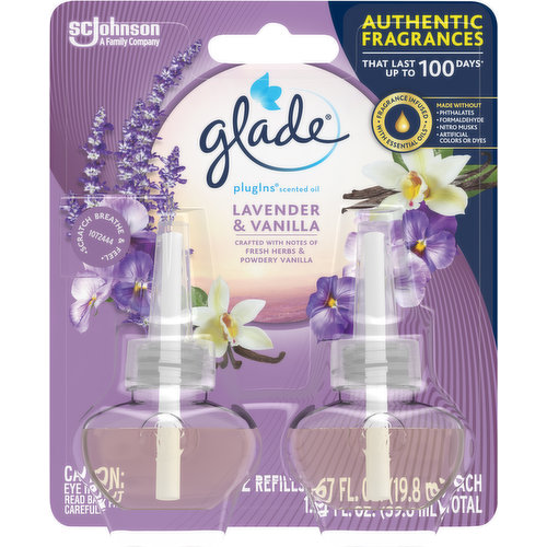 Glade Scented Oil Refills, Lavender & Vanilla