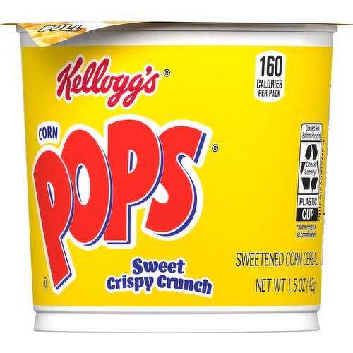 160 calories per pack. Contains a bioengineered food ingredient. Good food to go! how2recycle.info. kelloggs.com. Visit kelloggs.com. Call 1-800-962-1413. how2recycle.info.