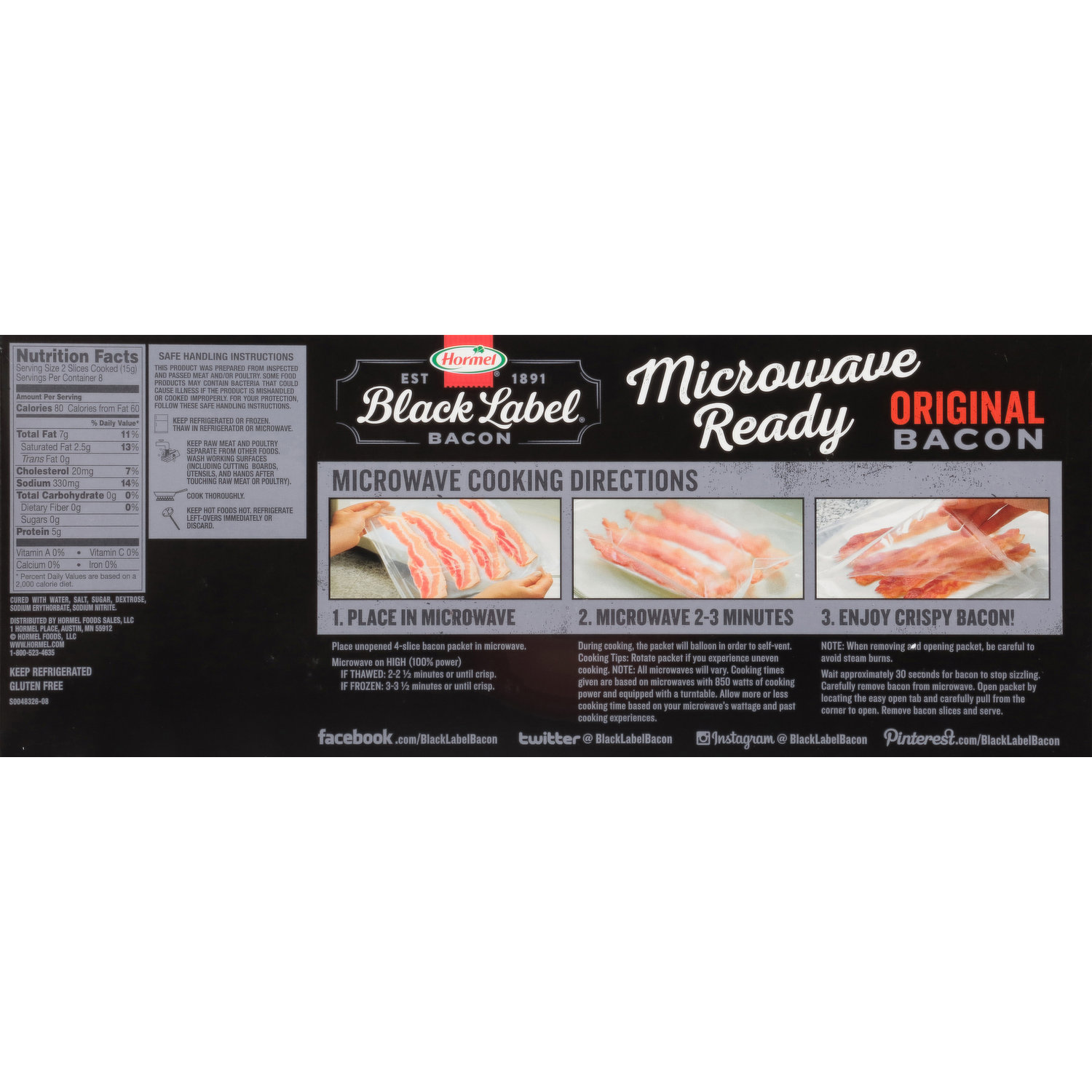  KitchenCraft Microwave KCMBACON Bacon Crisper, Plastic