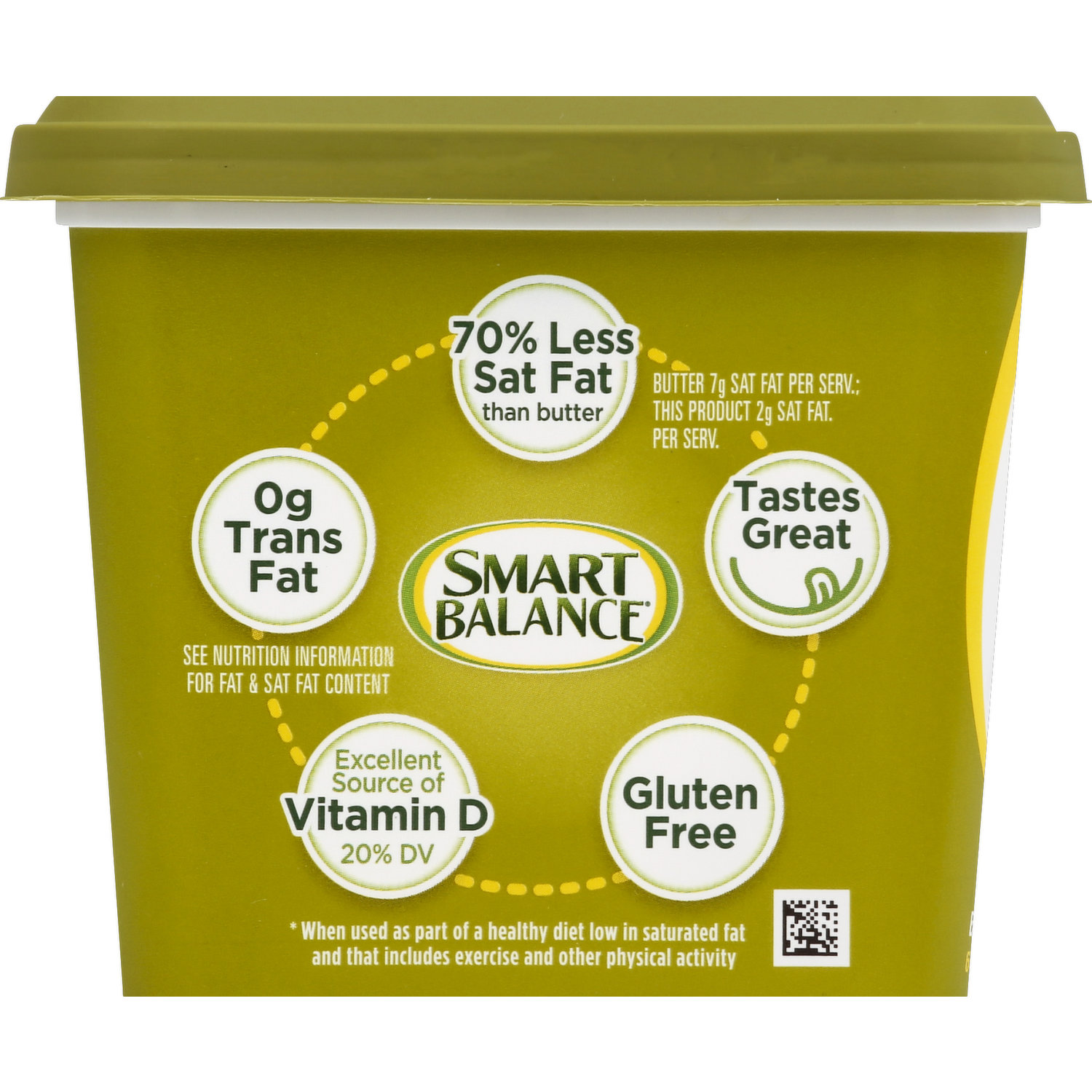 Smart Balance Vegan Plant Butter Low Sodium Buttery Spread, 13 Oz., Margarine & Butter Substitutes