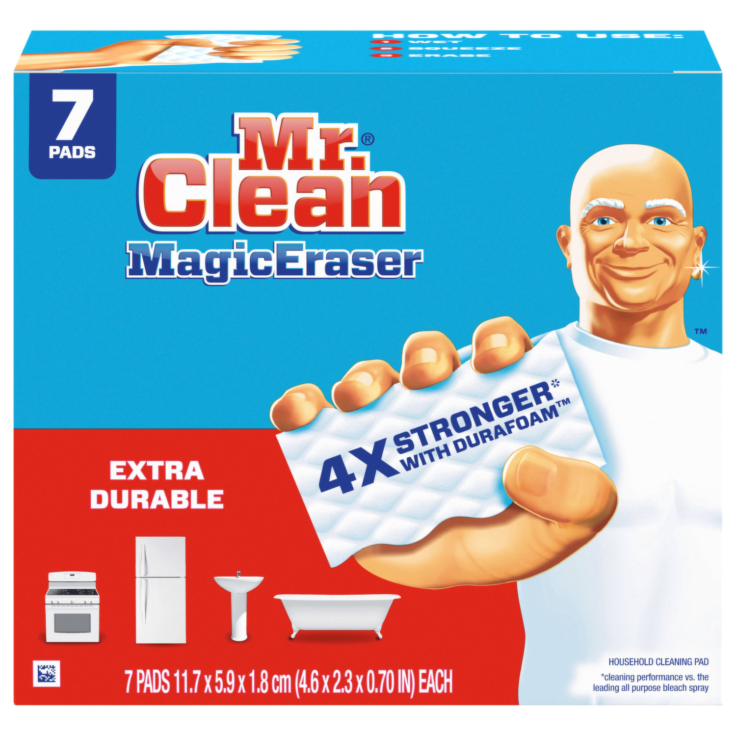 Mr. Clean Magic Eraser Cleaning Pad, Household, Extra Durable - 7 pads