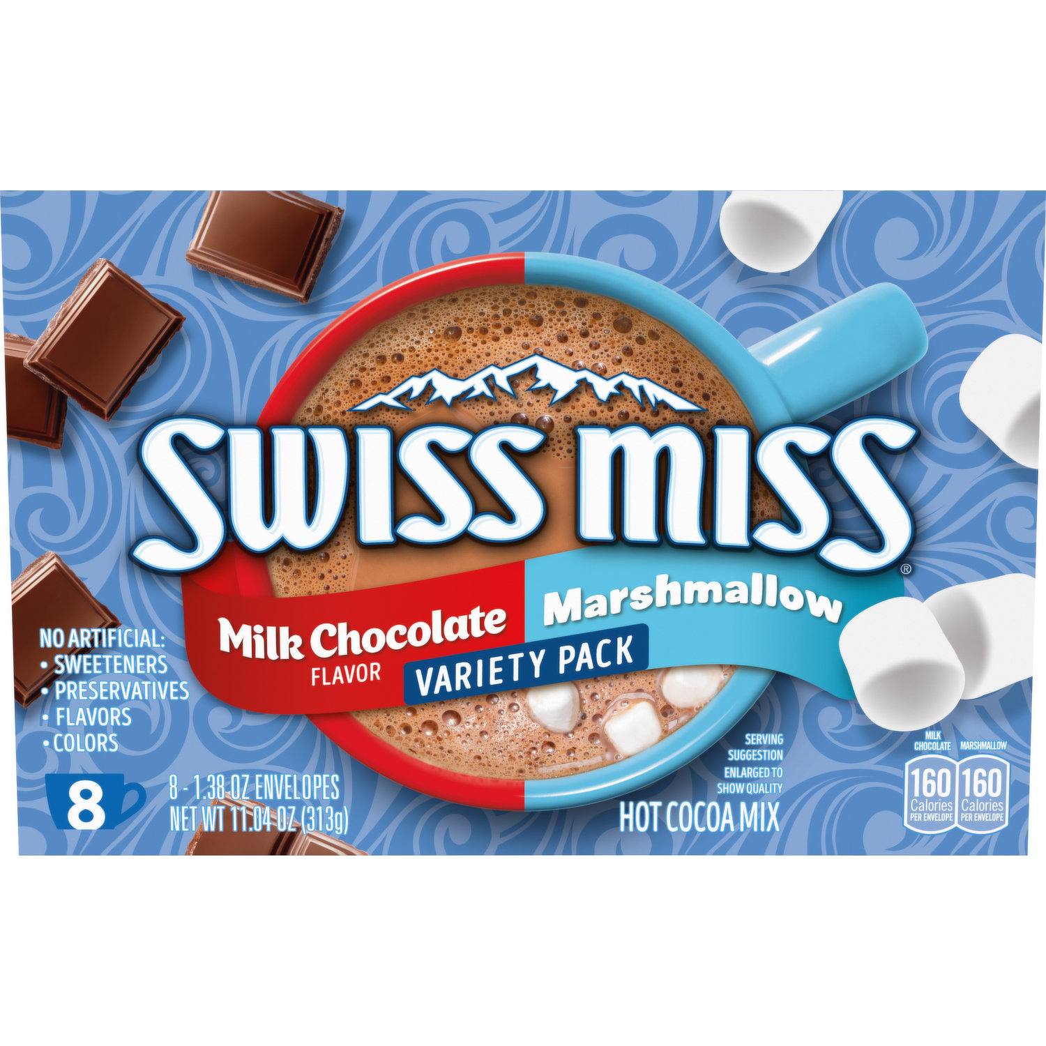 Swiss Miss Hot Cocoa Mix, Milk Chocolate Flavor/Marshmallow, Variety Pack -  King Kullen