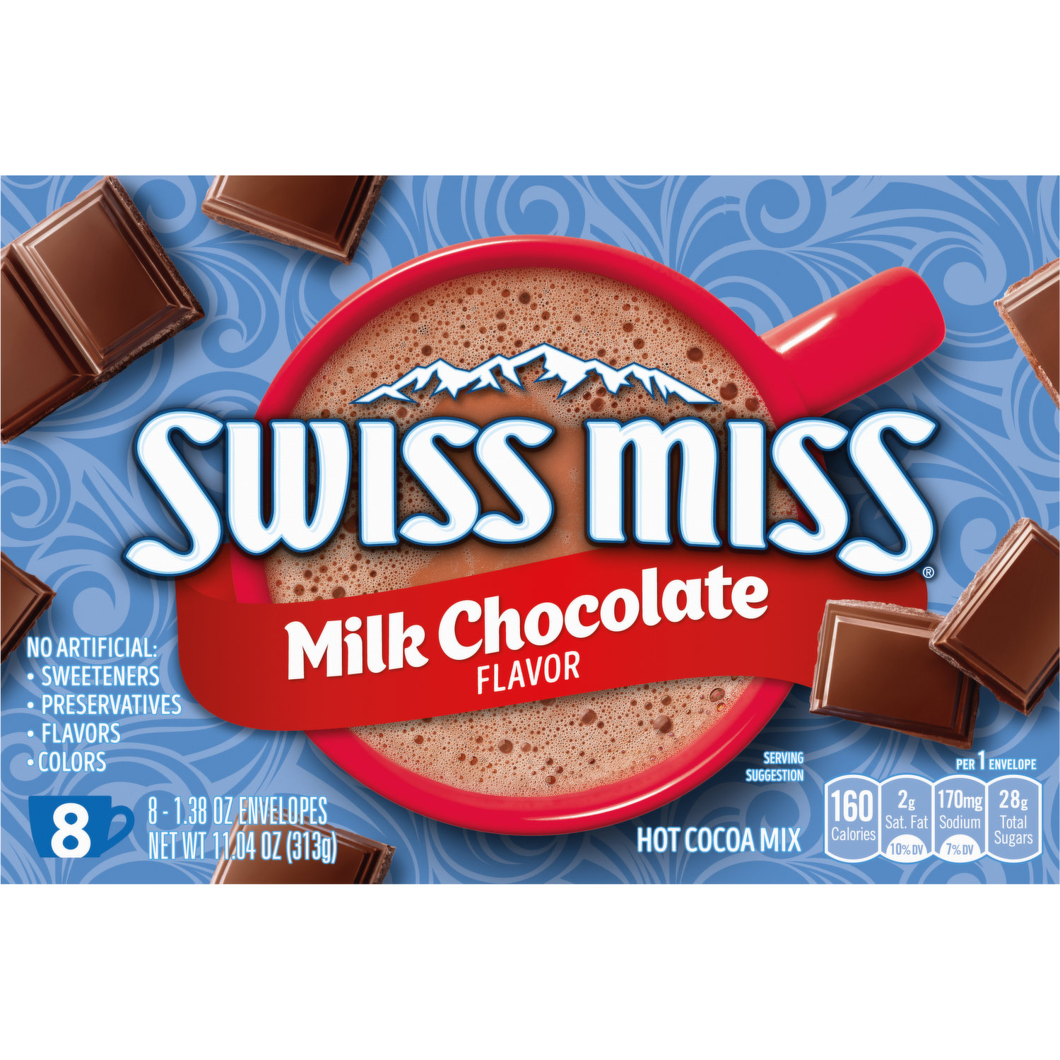 Swiss Miss Hot Cocoa Mix, Milk Chocolate Flavor