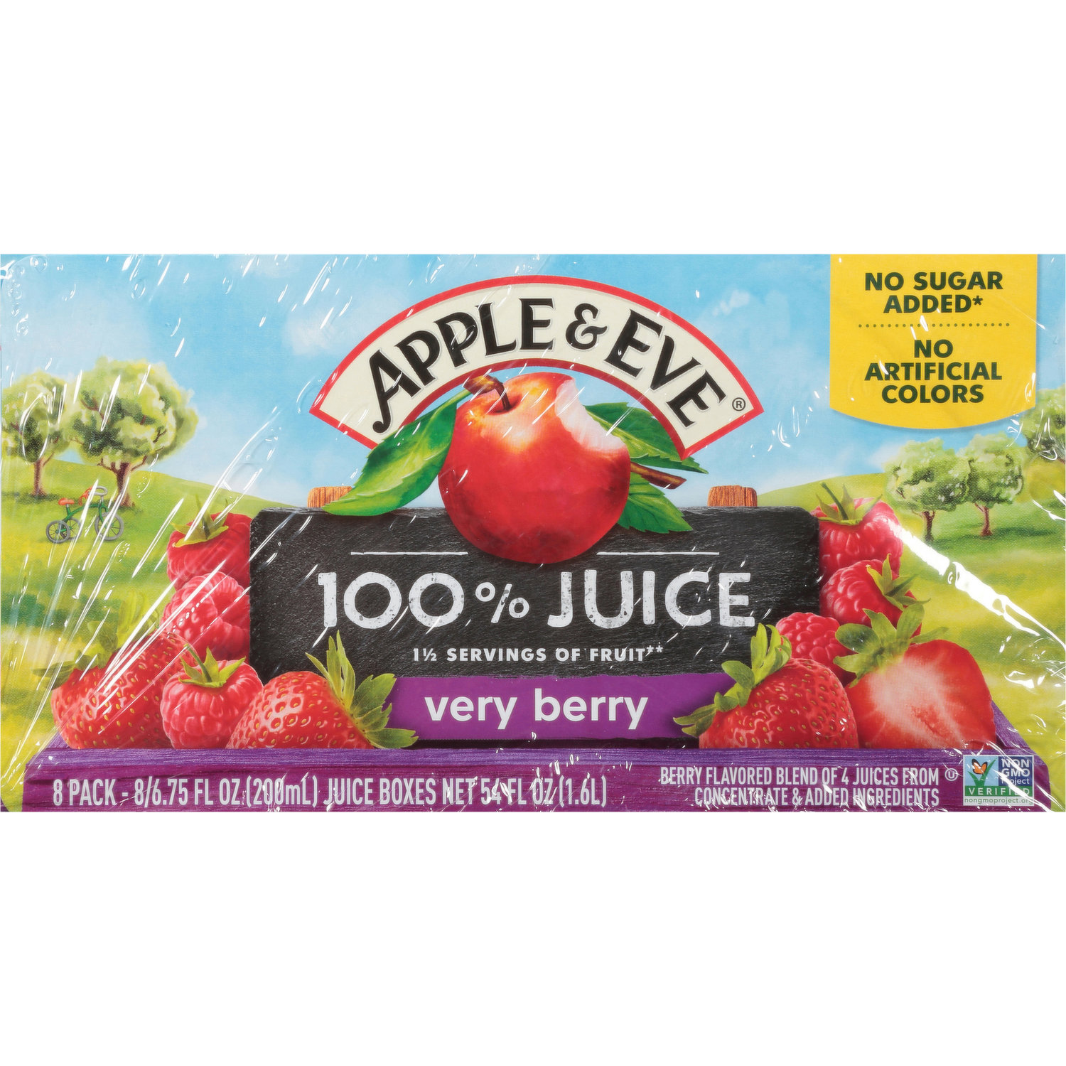 Apple & Eve 100% Juice, Very Berry, 8 Pack - King Kullen