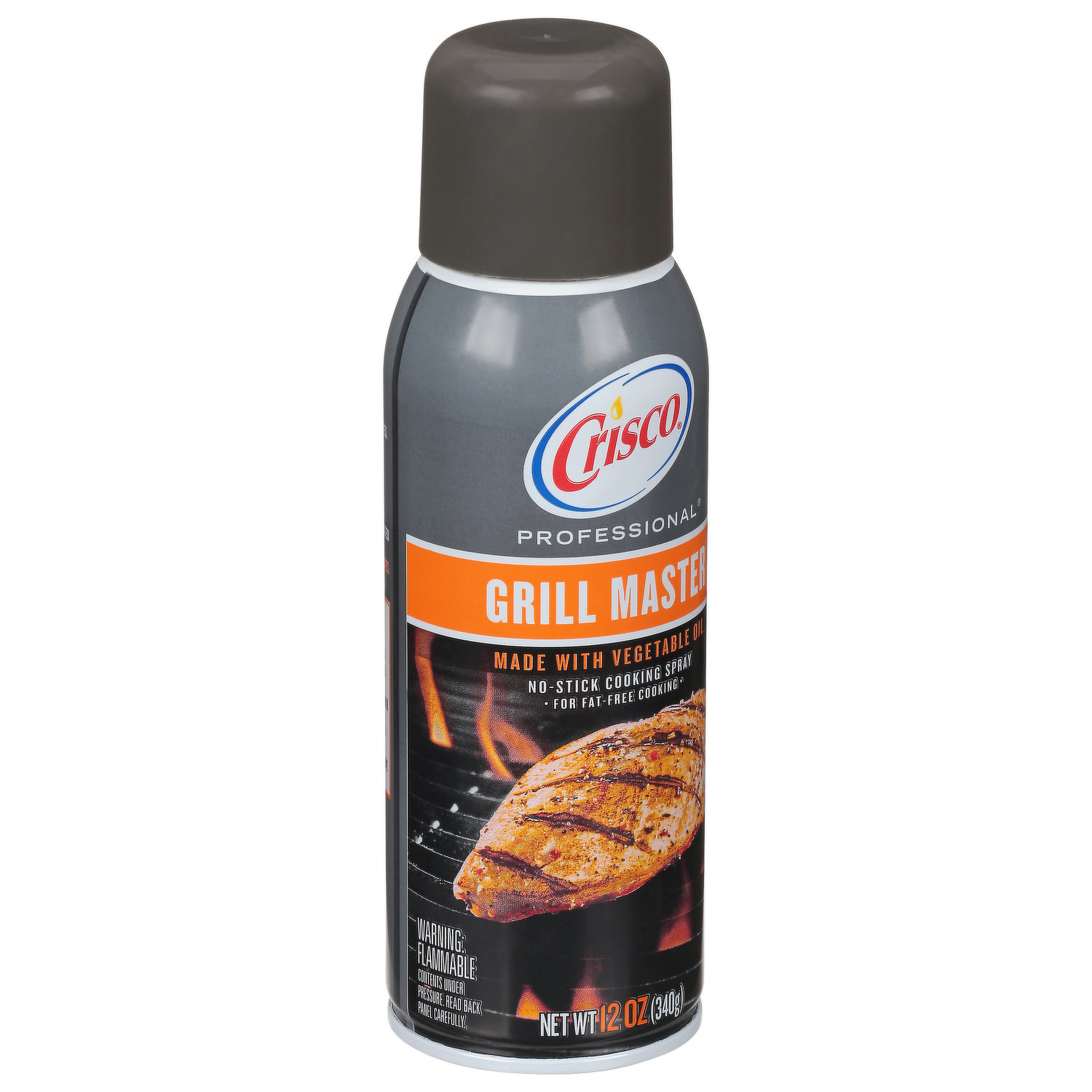 Crisco Professional No-Stick Cooking Spray, Grill Master, 12 Ounce
