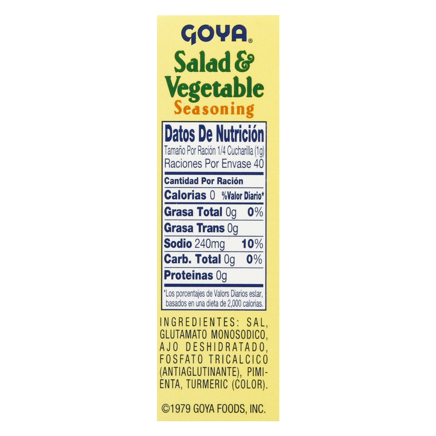 Goya Salad & Vegetable Seasoning – Shop Goya