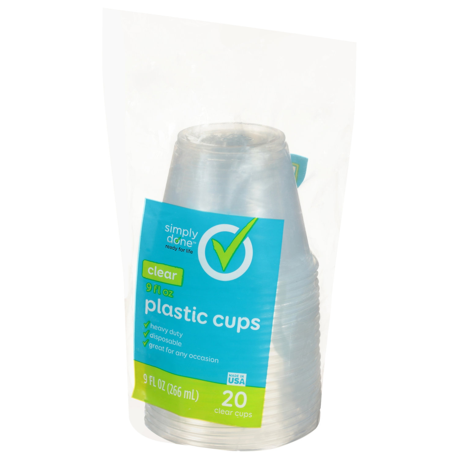 Simply Done - Simply Done, Plastic Cups, Party, 18 Fluid Ounce (30 count), Grocery Pickup & Delivery