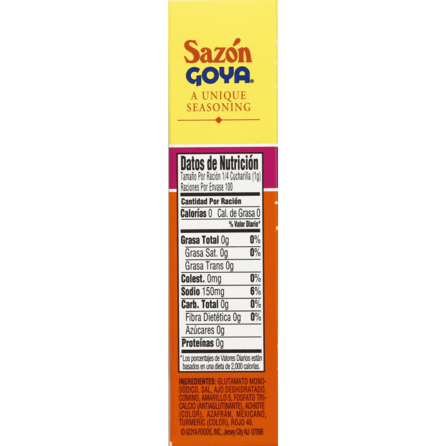 Sazon Goya Seasoning Econo Pak 8 TO 20 Packets 1/2/3 BOXES ALL