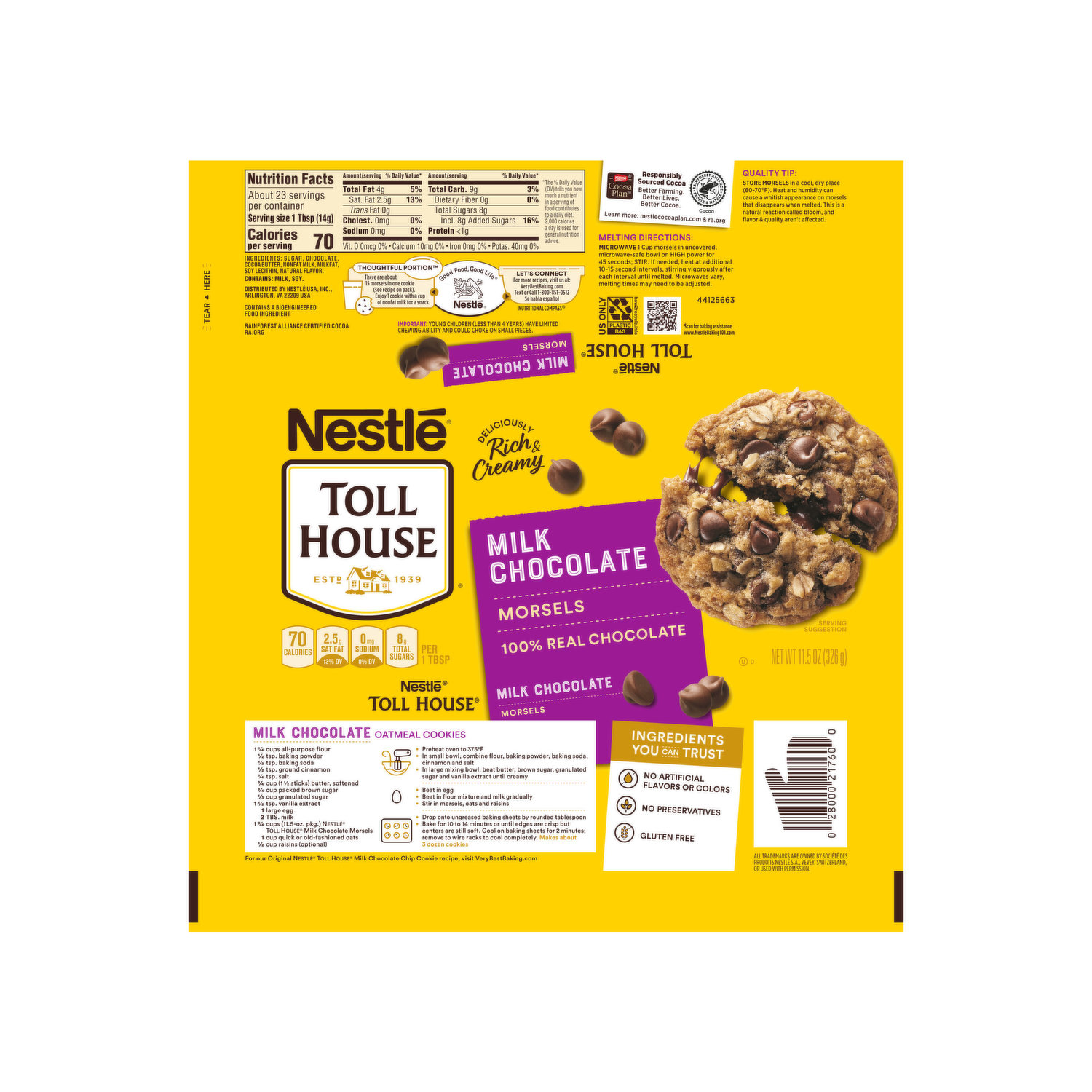 Nestle Toll House Milk Chocolate Chips - 11.5oz
