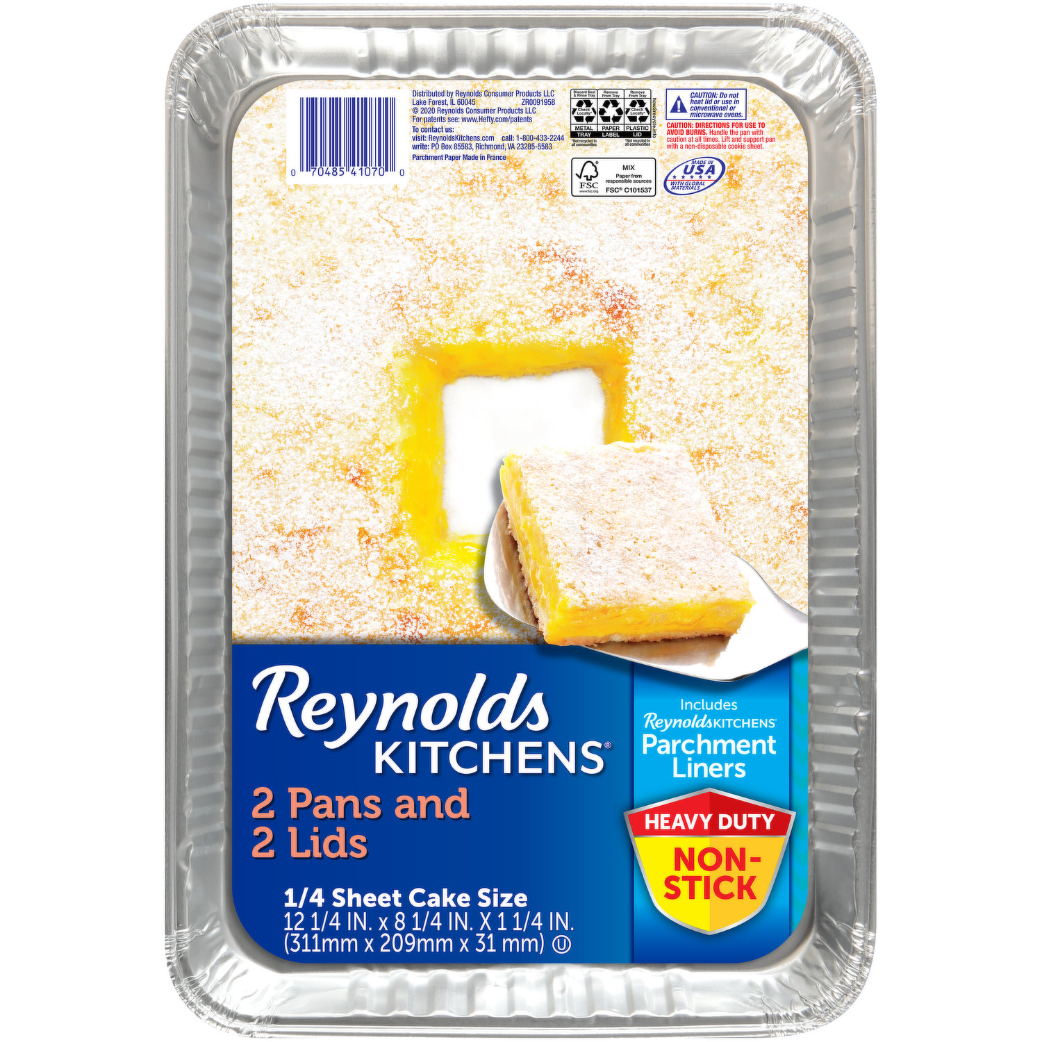 Reynolds Kitchens Aluminum 8 x 8 Cake Pans with Lids (12 ct