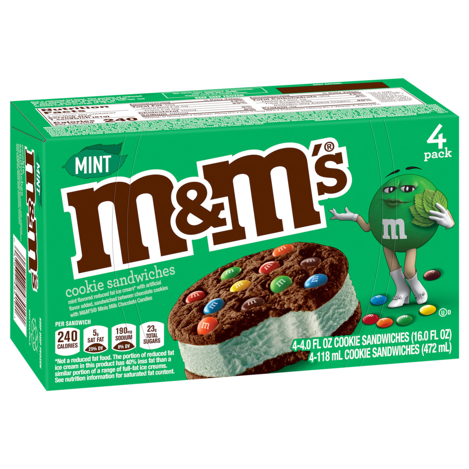 M&M Chocolate Chip Cookies 4 Pk