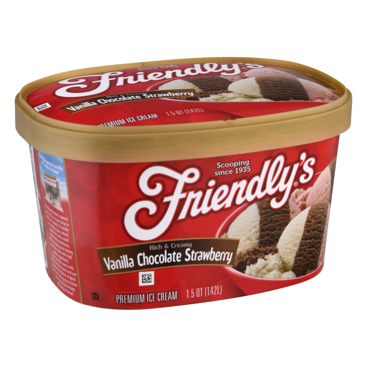 Friendly's Rich and Creamy Vanilla Ice Cream Tub - 1.5 Quart - Star Market